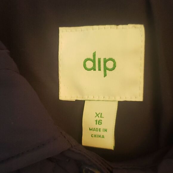 NWT Navy Blue dip Lightweight Quilted Lined Jacket Coat Youth Sz XL (16) - Picture 4 of 7